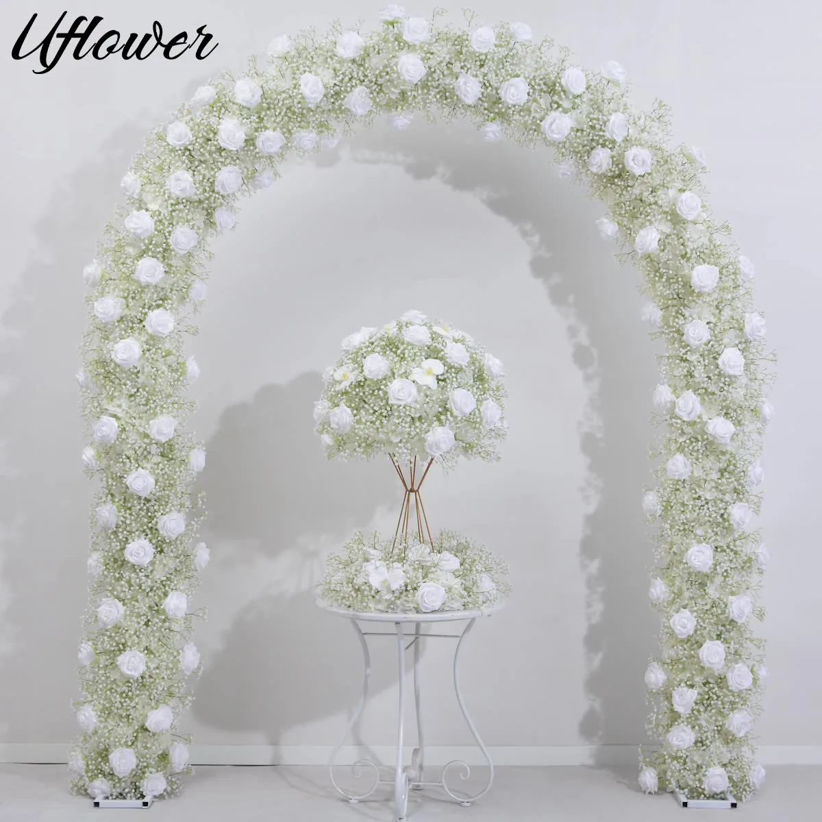 Uflower Luxury White Rose Gypsophila Wedding 5D Floral Runner Arrangement Event Table Centerpieces Ball Fabric Flower Wall
Uflower Luxury White Rose Gypsophila Wedding 5D Floral Runner Arrangement Event Table Centerpieces Ball Fabric Flower Wall