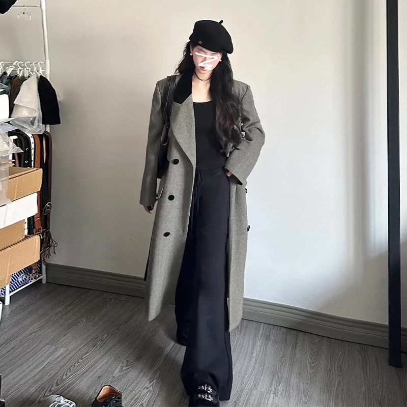 2024 Autumn Winter Double-sided Wool Coat Women New Double-breasted Loose Simple Woolen Female Jacket Warm Long Outerwear
2024 Autumn Winter Double-sided Wool Coat Women New Double-breasted Loose Simple Woolen Female Jacket Warm Long Outerwear