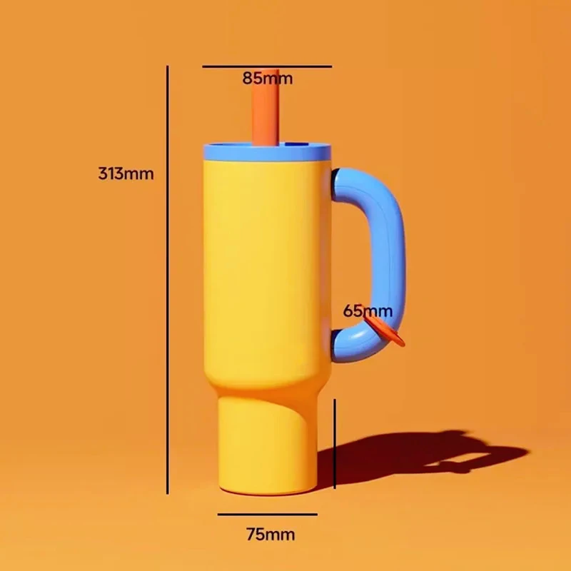 1050ml Big Mac Car Cup Water Cup Integrated Straw Outdoor Camping Office Cup Portable Handle Design Trendy Hydration
1050ml Big Mac Car Cup Water Cup Integrated Straw Outdoor Camping Office Cup Portable Handle Design Trendy Hydration
