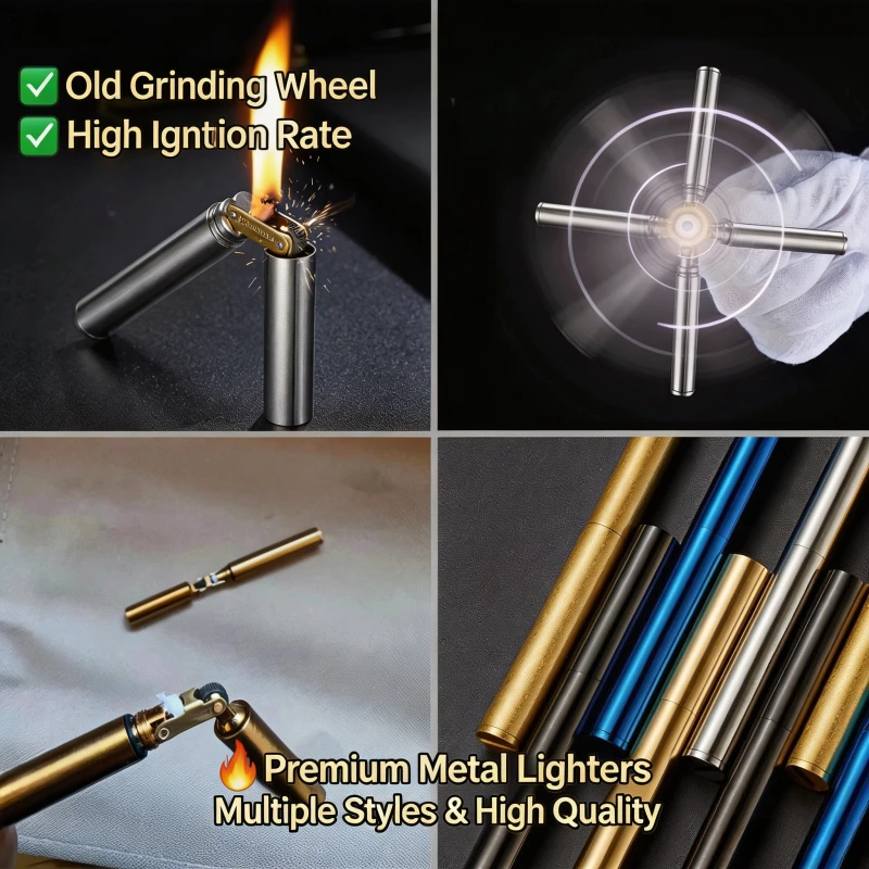 Creative Nunchaku Brass Lighter, Vintage Flint Wheel Ignition, Compact Windproof Construction, Collectible Smoking Gadget
Creative Nunchaku Brass Lighter, Vintage Flint Wheel Ignition, Compact Windproof Construction, Collectible Smoking Gadget