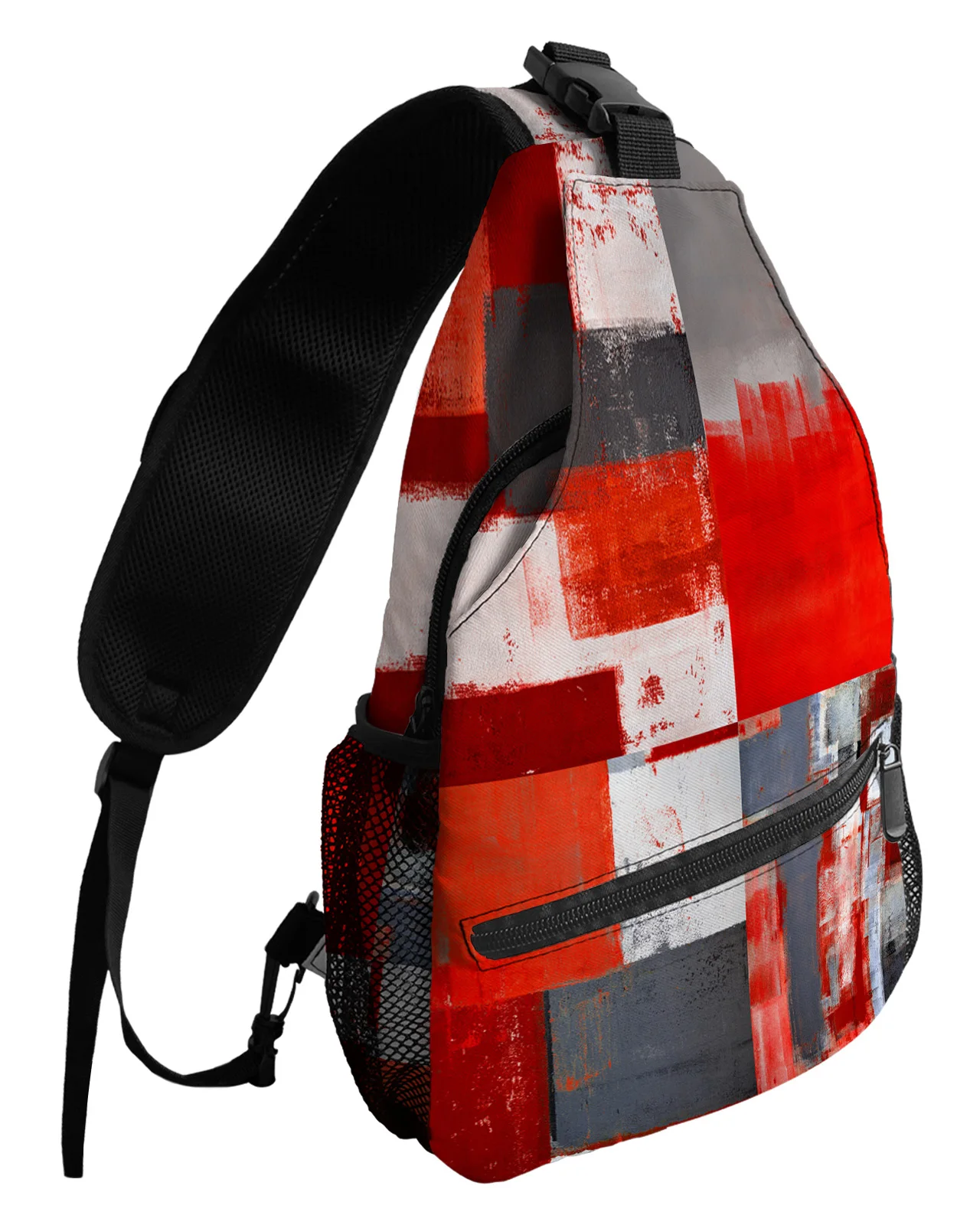 Oil Painting Abstract Geometric Red Chest Bags For Women Men Waterproof Messenger Bags Travel Sport One Shoulder Crossbody Bag
Oil Painting Abstract Geometric Red Chest Bags For Women Men Waterproof Messenger Bags Travel Sport One Shoulder Crossbody Bag