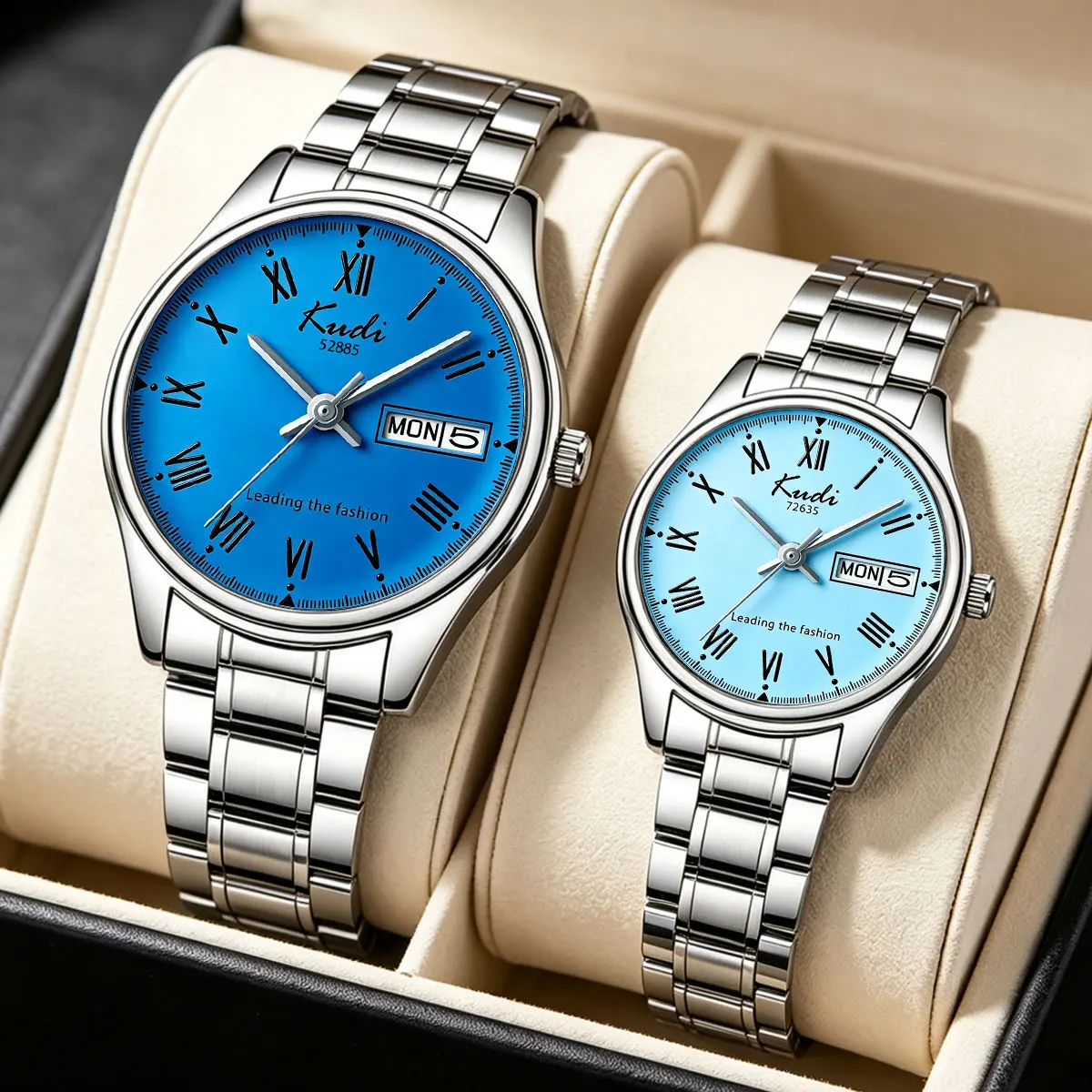 Fashionable Casual Unisex Roman Numeral Wristwatch with Calendar Date Steel Strap Couple's Gift Watch
Fashionable Casual Unisex Roman Numeral Wristwatch with Calendar Date Steel Strap Couple's Gift Watch
