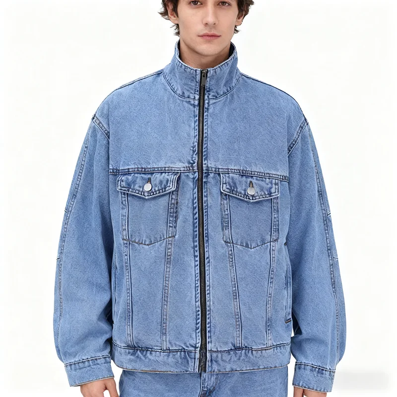 Washed Denim Jacket Casual Loose Unisex Spring 2026 Retro American Style Small Plaid Outerwear for Men And Women
Washed Denim Jacket Casual Loose Unisex Spring 2026 Retro American Style Small Plaid Outerwear for Men And Women