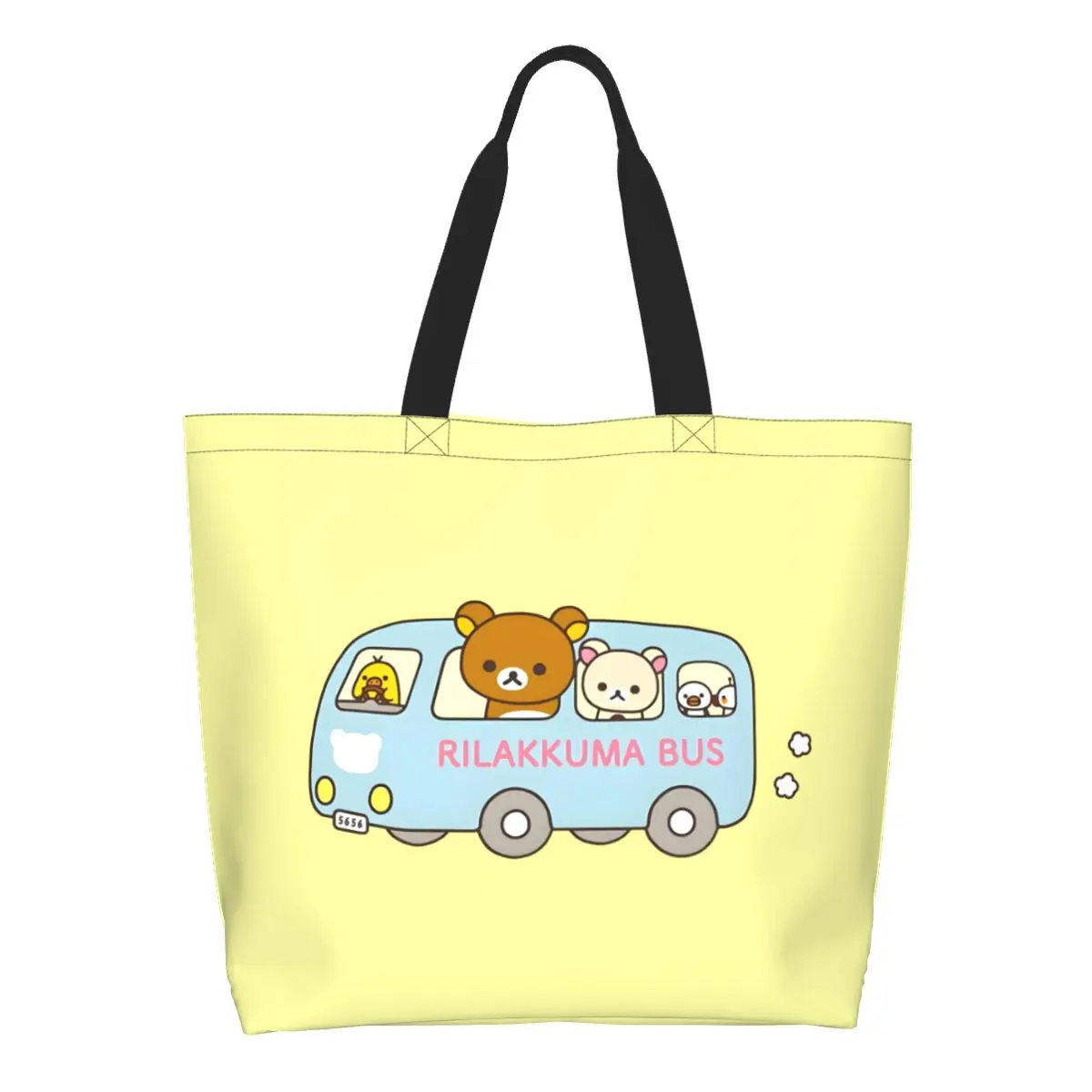 Модная сумка для покупок Rilakkuma с принтом на заказ, портативная парусиновая сумка-шоппер на плечо с плюшевым мишкой
Модная сумка для покупок Rilakkuma с принтом на заказ, портативная парусиновая сумка-шоппер на плечо с плюшевым мишкой