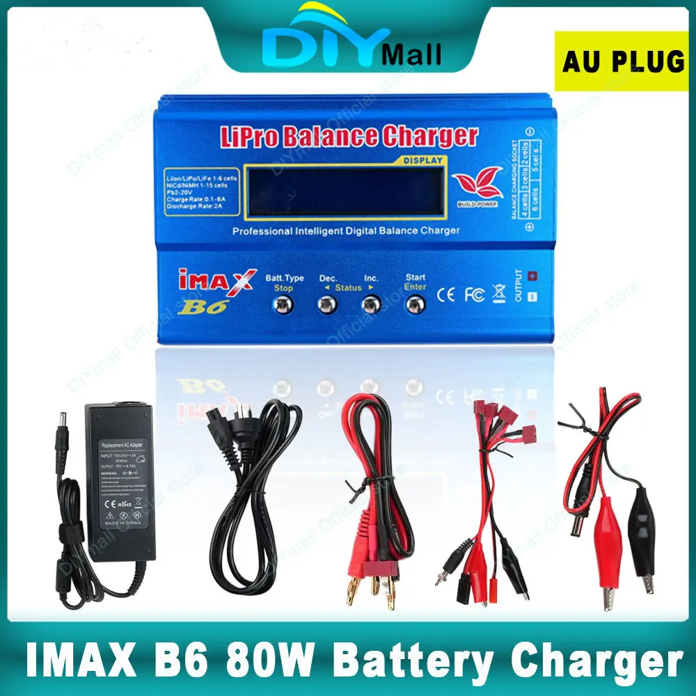 IMAX B6 80 Вт Зарядное устройство Lipo NiMh Li-ion Ni-Cd AU Plug Цифровое зарядное устройство Lipro Balance Разрядник Адаптер переменного тока для радиоуправляемого автомобиля
IMAX B6 80 Вт Зарядное устройство Lipo NiMh Li-ion Ni-Cd AU Plug Цифровое зарядное устройство Lipro Balance Разрядник Адаптер переменного тока для радиоуправляемого автомобиля