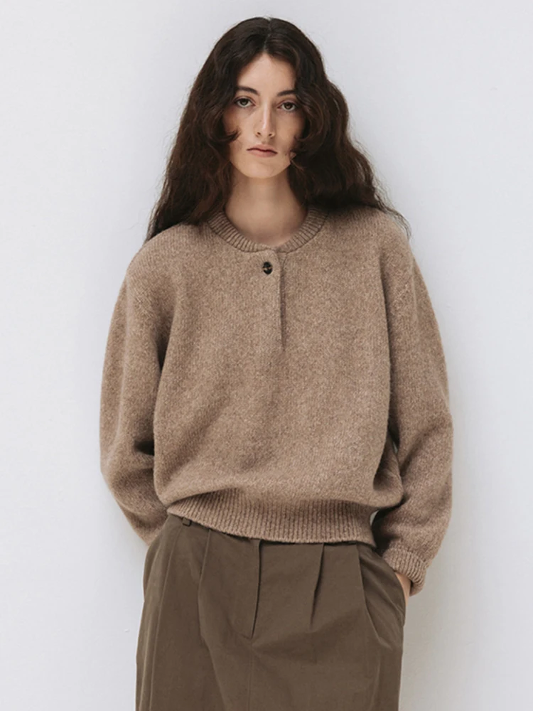 Женский вязаный свитер Moia с открытым воротником, теплый, с круглым вырезом на плечах, из смесовой шерсти, длинный, в стиле ретро, повседневный, однотонный
Женский вязаный свитер Moia с открытым воротником, теплый, с круглым вырезом на плечах, из смесовой шерсти, длинный, в стиле ретро, повседневный, однотонный