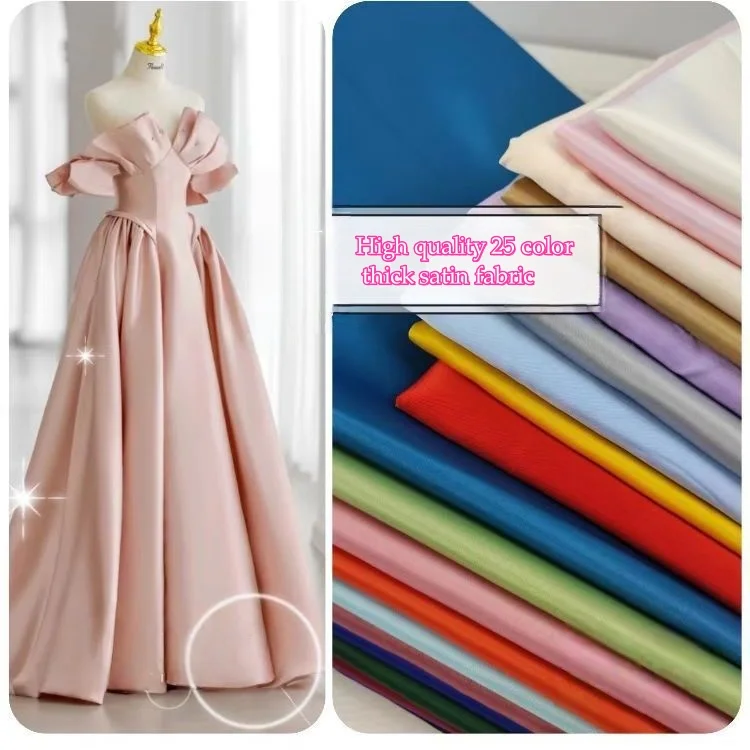 Матовая утолщенная атласная жесткая атласная ткань для шитья свадебных платьев и вечерних платьев, высококачественная ткань для одежды своими руками на заказ
Матовая утолщенная атласная жесткая атласная ткань для шитья свадебных платьев и вечерних платьев, высококачественная ткань для одежды своими руками на заказ