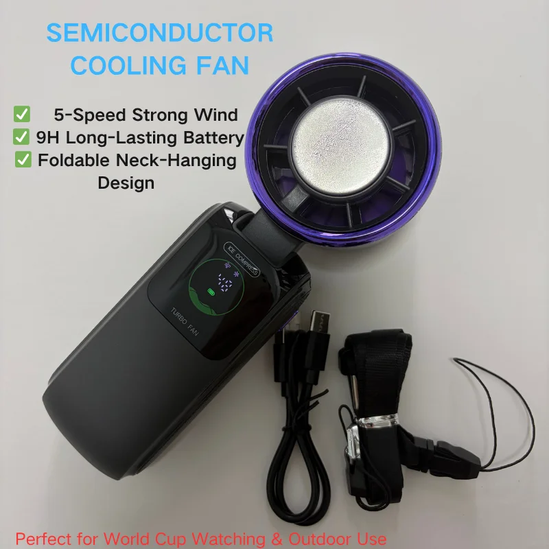 Portable Cooling Fan, 5-Speed Strong Wind Foldable Neck Hanging Fan, 9H Long Battery 4000mAh Mini Air Cooler for Travel & Outdoo
Portable Cooling Fan, 5-Speed Strong Wind Foldable Neck Hanging Fan, 9H Long Battery 4000mAh Mini Air Cooler for Travel & Outdoo