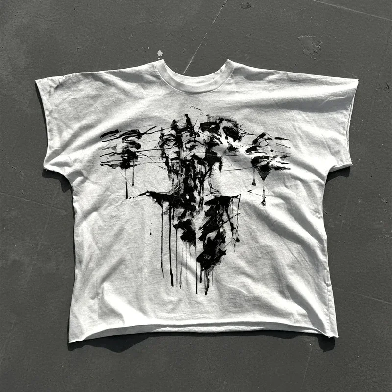 25SS Pure Cotton Saint Michael BORN AGAIG Hand Worn Vest T-Shirts Washed White Oversized Men T Shirt
25SS Pure Cotton Saint Michael BORN AGAIG Hand Worn Vest T-Shirts Washed White Oversized Men T Shirt
