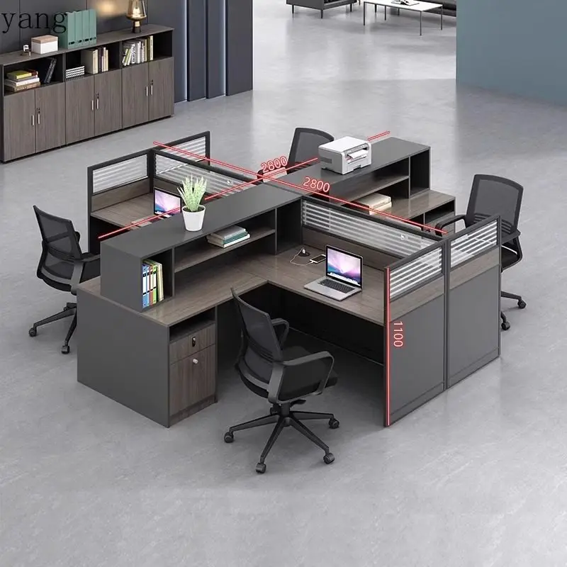 LMM screen desk financial partition booth office simple 7-shaped double workstation
LMM screen desk financial partition booth office simple 7-shaped double workstation