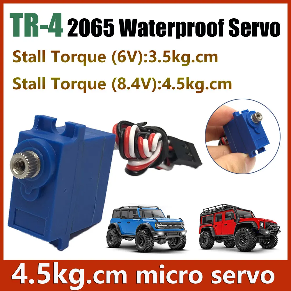 TR-4 2065 RC Автомобильные детали Микро цифровой сервопривод Металлическая шестерня Мини 4,5 кг Высокоточный водонепроницаемый для Traxxas TRX4 1/10 TRX4M 1/18 LaTrax
TR-4 2065 RC Автомобильные детали Микро цифровой сервопривод Металлическая шестерня Мини 4,5 кг Высокоточный водонепроницаемый для Traxxas TRX4 1/10 TRX4M 1/18 LaTrax