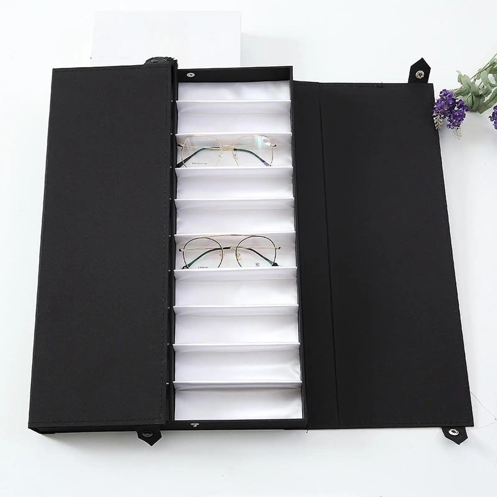 Glasses Display Box Eyeglasses Organizer 20 Grid Multifunctional Portable 
Glasses Display Box Eyeglasses Organizer 20 Grid Multifunctional Portable