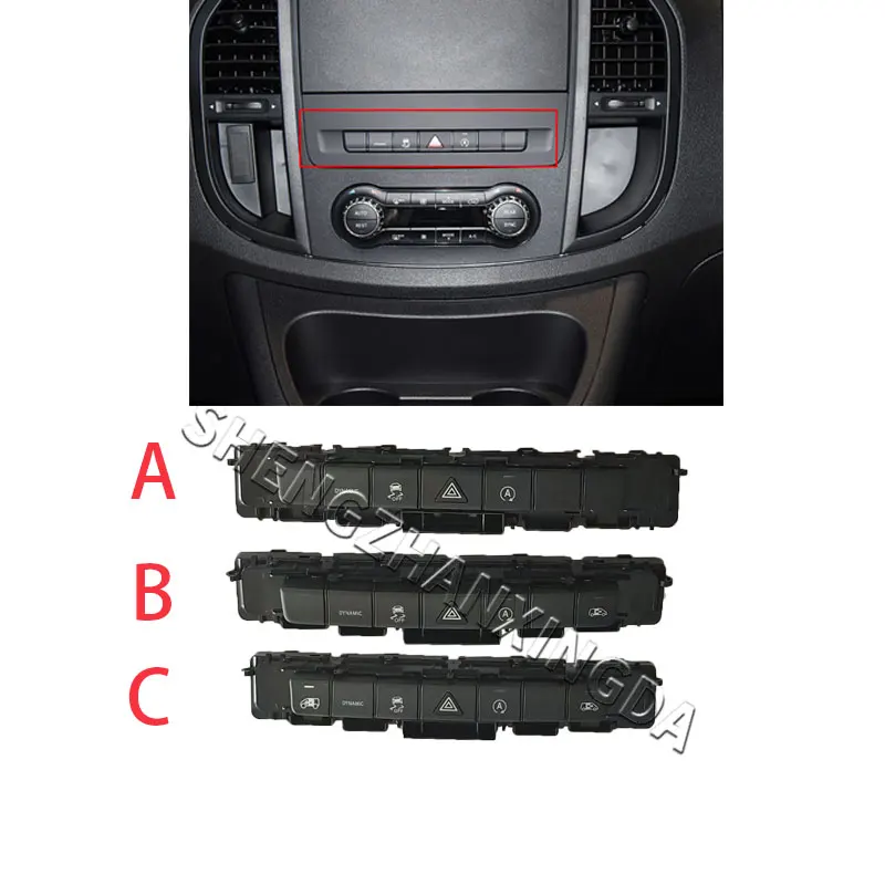Shengzhan Xingda Is Suitable for Mercedes Benz Vito V-Class W447 W448 2018-2021 Car Console Hazard Light Dynamic Control Switch Panel Device
Shengzhan Xingda Is Suitable for Mercedes Benz Vito V-Class W447 W448 2018-2021 Car Console Hazard Light Dynamic Control Switch Panel Device
