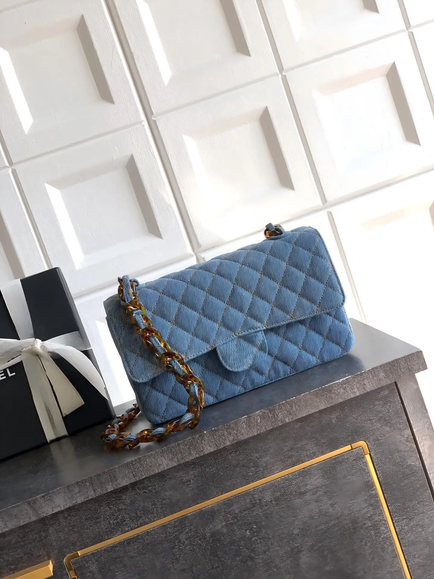 Women Blue Quilted Flap Shoulder Bag, Elegant Crossbody Handbag with Chain Strap for Dates and Everyday Wear
Women Blue Quilted Flap Shoulder Bag, Elegant Crossbody Handbag with Chain Strap for Dates and Everyday Wear
