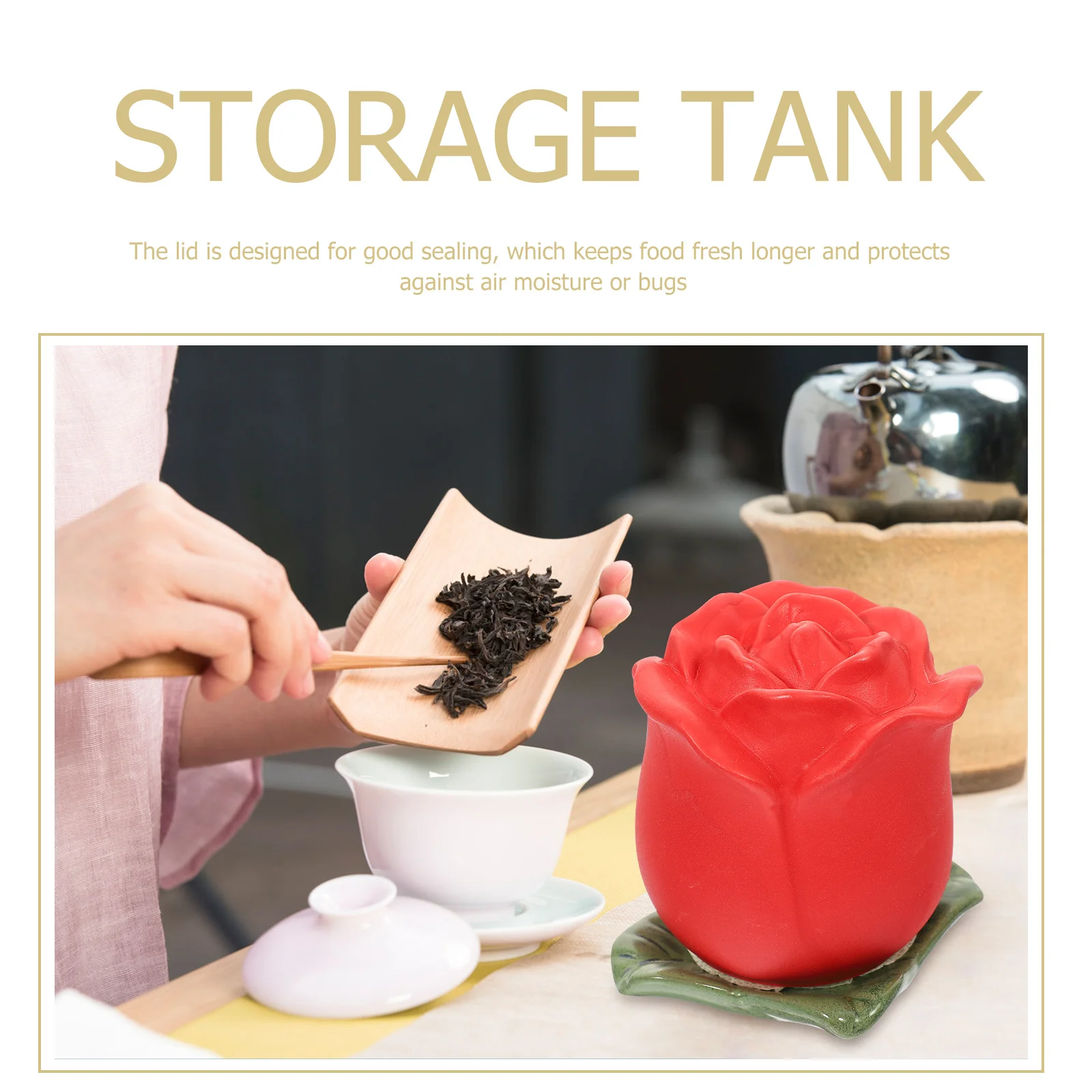 Ceramic Tea Storage Porcelain Jar Canisters Jars with Lid Red Loose Containers Airtight
Ceramic Tea Storage Porcelain Jar Canisters Jars with Lid Red Loose Containers Airtight