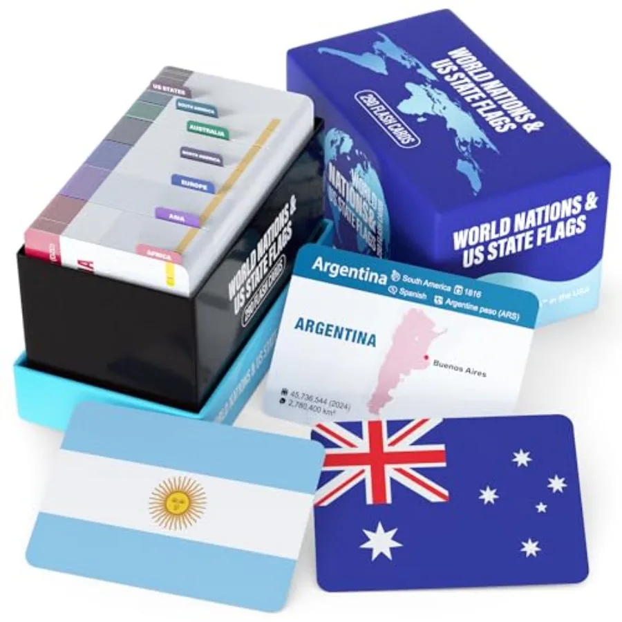 World Nations and US State Flags Flash Cards 290 Geography Flashcards for Teens Adults Learn Maps Capitals Currencies Populatio
World Nations and US State Flags Flash Cards 290 Geography Flashcards for Teens Adults Learn Maps Capitals Currencies Populatio