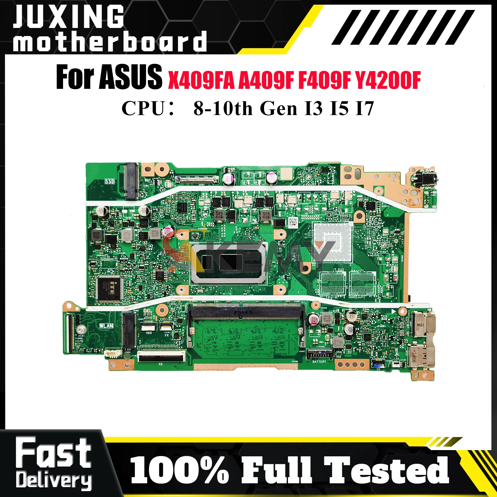 X409FA Материнская плата для ноутбука ASUS X409F X409FAC A409F X409FL X409FB F409F Y4200F X409FJ Материнская плата с процессором I3 I5 I7 100% тестирование
X409FA Материнская плата для ноутбука ASUS X409F X409FAC A409F X409FL X409FB F409F Y4200F X409FJ Материнская плата с процессором I3 I5 I7 100% тестирование