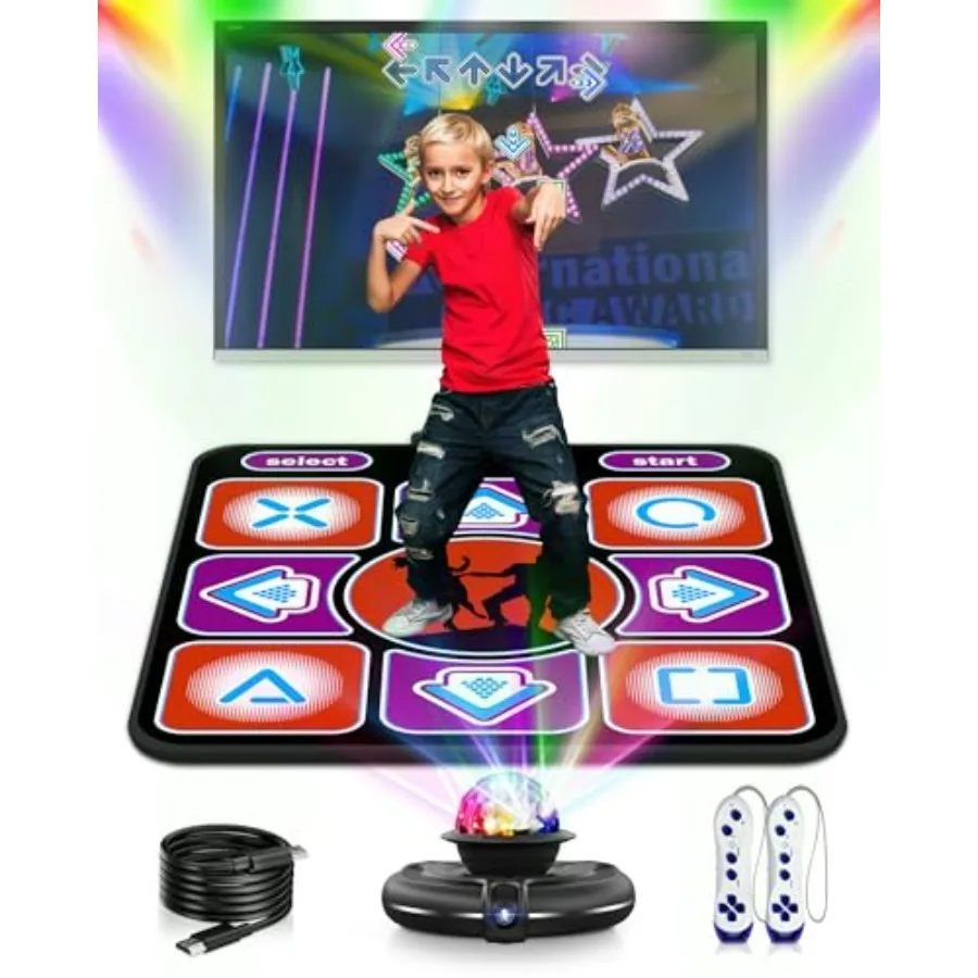 Eletrionic Dance Mat for TV with HD Camera Non-Slip Dance Pad for Girls Boys Dance Game Mat Xmas B-Day Gifts for Adults Black
Eletrionic Dance Mat for TV with HD Camera Non-Slip Dance Pad for Girls Boys Dance Game Mat Xmas B-Day Gifts for Adults Black