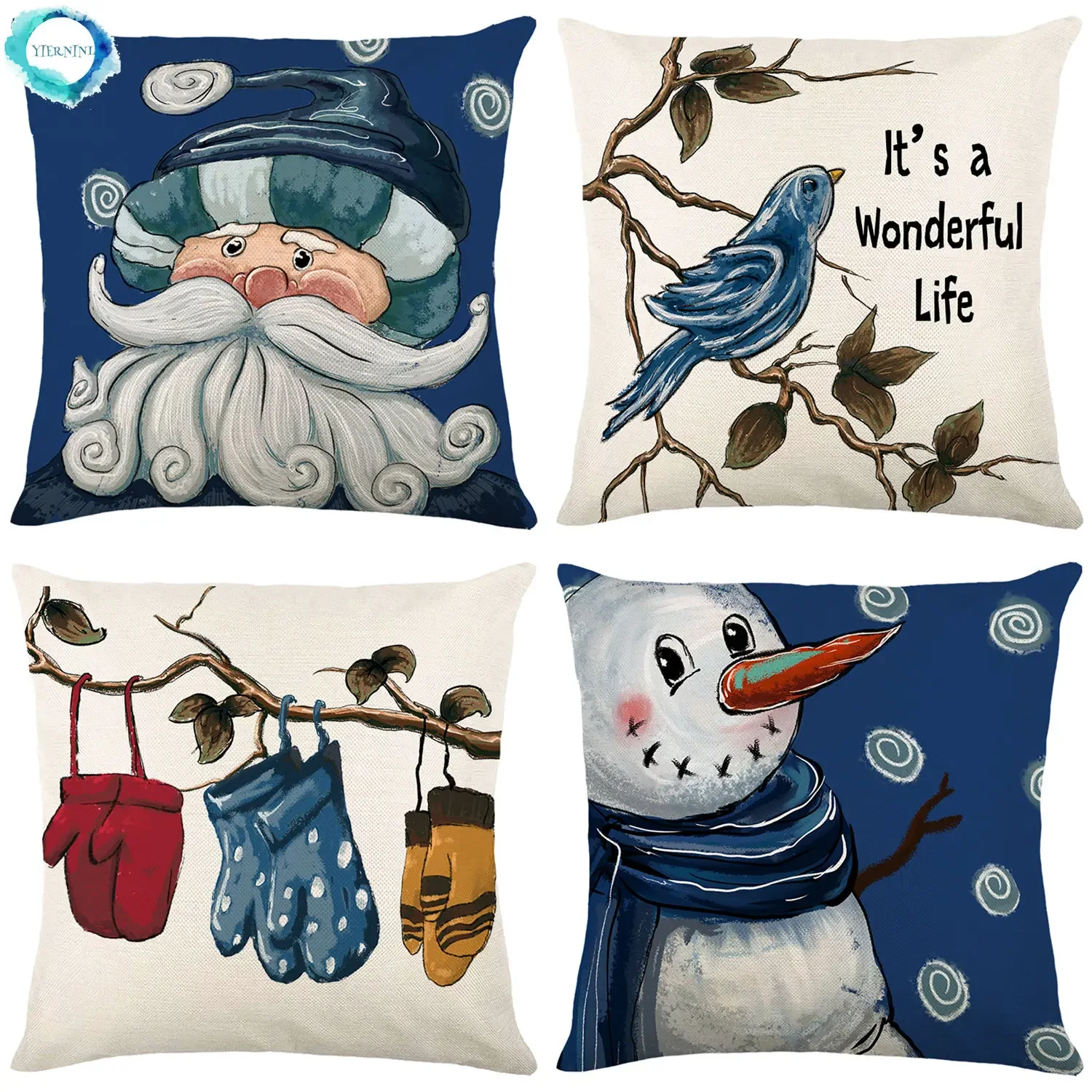 2022 Merry Christmas Decoration Cushion Cover 18 Inch Linen Throw Pillow Case Winter Holiday Ornament Home Pillow Cover for Sofa
2022 Merry Christmas Decoration Cushion Cover 18 Inch Linen Throw Pillow Case Winter Holiday Ornament Home Pillow Cover for Sofa