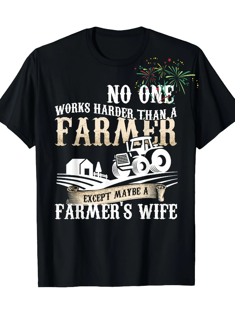 Funny Farmer's Wife Saying-Vintage Farm Life Graphic with Tractor&Farming Phrases-100% cotton O-neck printed men's T-shirt.
Funny Farmer's Wife Saying-Vintage Farm Life Graphic with Tractor&Farming Phrases-100% cotton O-neck printed men's T-shirt.
