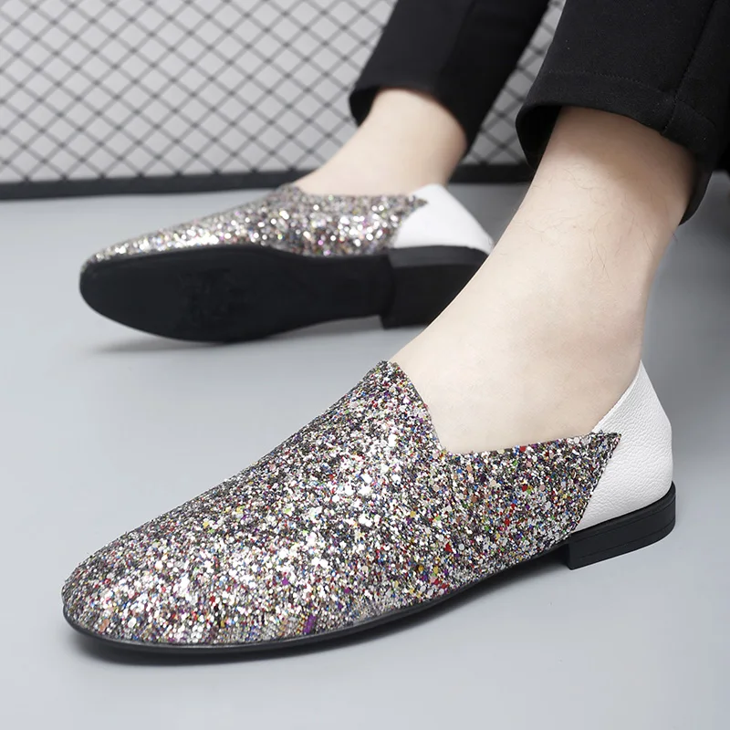 Fashion Nightclub Men's Shoes Daily comfortable flat bottomed style Leisure and Party Outdoor adult shoes Handsome hairstylist
Fashion Nightclub Men's Shoes Daily comfortable flat bottomed style Leisure and Party Outdoor adult shoes Handsome hairstylist