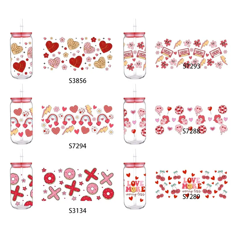 PET Valentine'S Day UV Printed Transfer Plastic Cups For 16Oz Hot Sale With Colored Lid And Clear Straw Waterproof Drop Resistan
PET Valentine'S Day UV Printed Transfer Plastic Cups For 16Oz Hot Sale With Colored Lid And Clear Straw Waterproof Drop Resistan