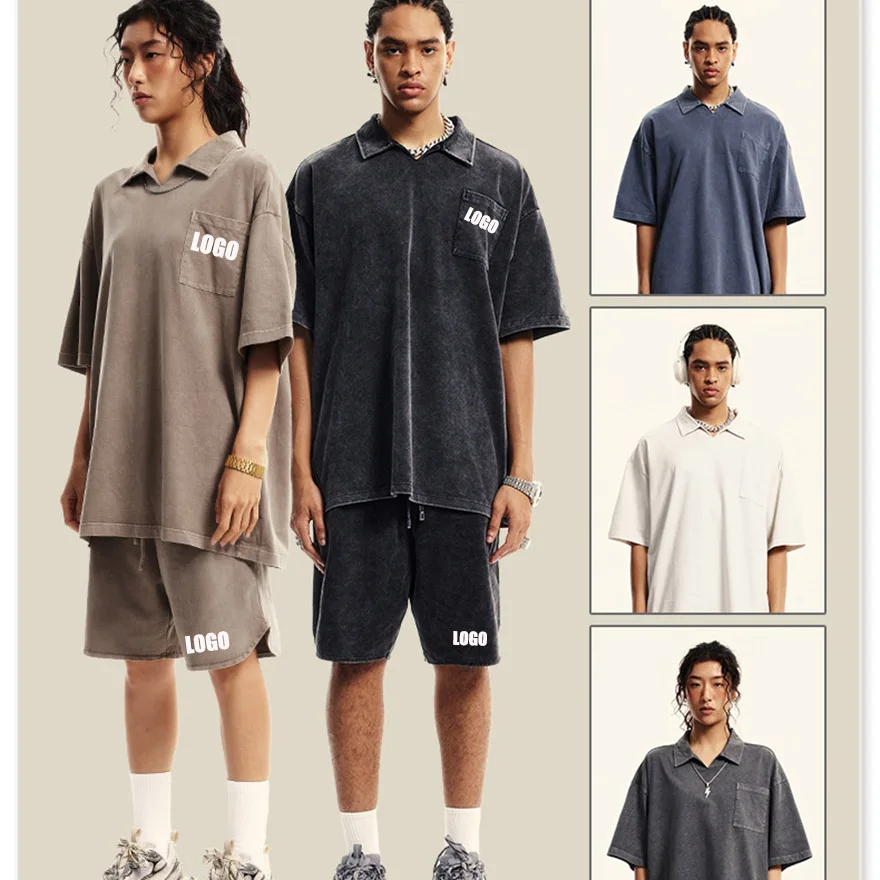 Custom LOGO men's 2025 summer 100% cotton casual water wash high quality 310G short sleeve t-shirt 385G shorts lapel polo set
Custom LOGO men's 2025 summer 100% cotton casual water wash high quality 310G short sleeve t-shirt 385G shorts lapel polo set