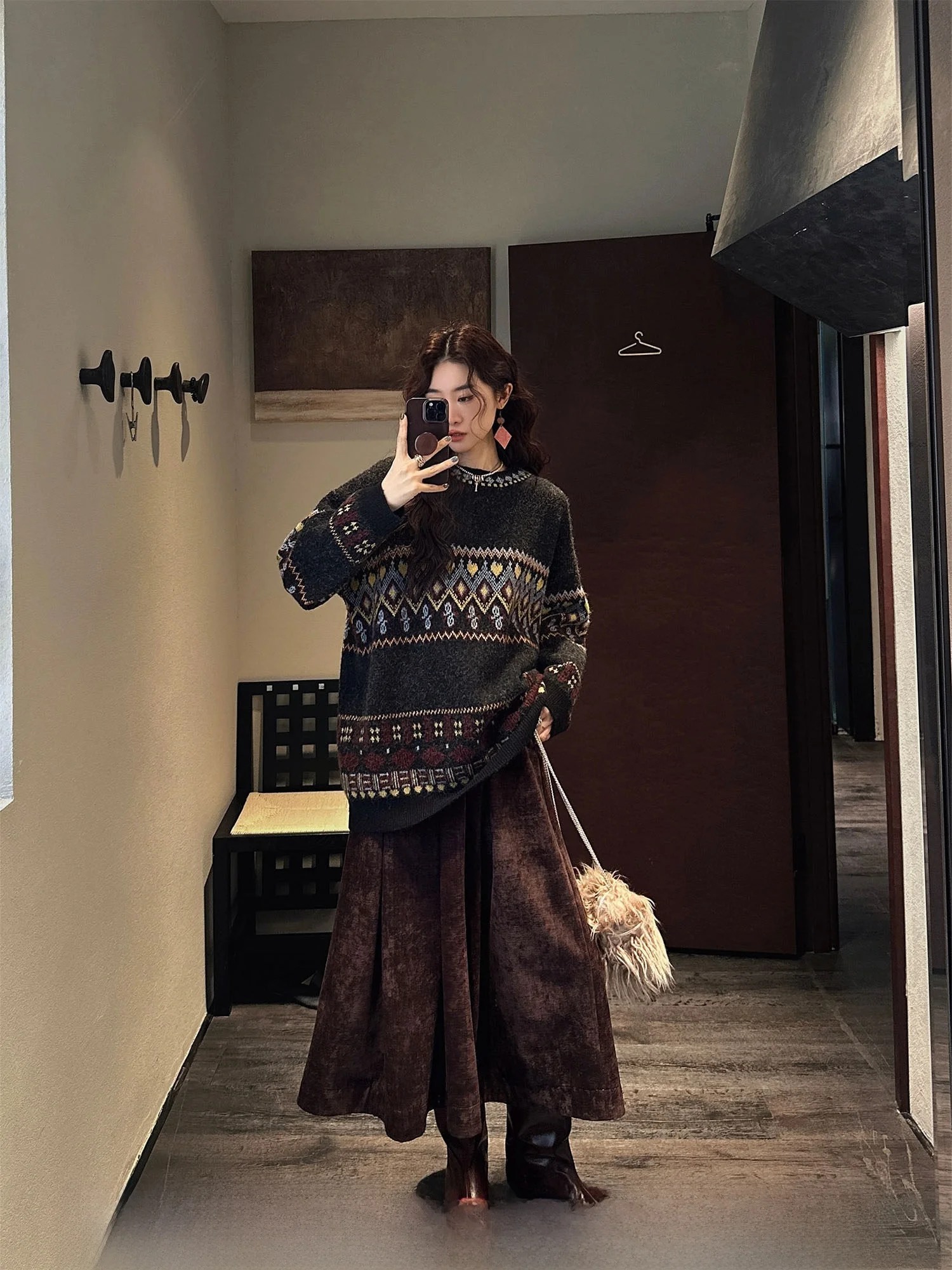 Sanji Bla Flower Retro Vintage f-length Skirt A-line Long Dr Casual Commute Sle Polyester Fiber Winter New Arrival
Sanji Bla Flower Retro Vintage f-length Skirt A-line Long Dr Casual Commute Sle Polyester Fiber Winter New Arrival