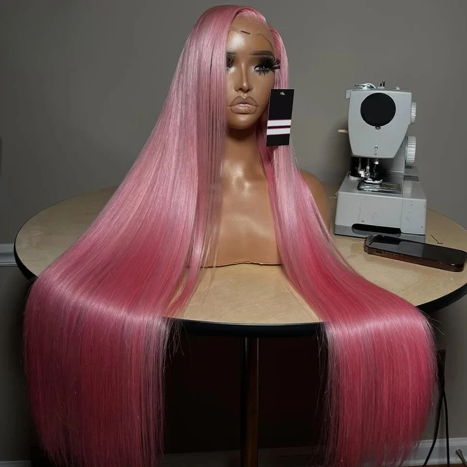 180 Density Pink Wigs Bone Straight HD Lace Front Wigs 13X4 Pre Plucked Glueless High Quality Synthetic Lace Frontal Pink Wigs
180 Density Pink Wigs Bone Straight HD Lace Front Wigs 13X4 Pre Plucked Glueless High Quality Synthetic Lace Frontal Pink Wigs