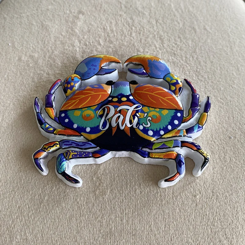 Hot Selling All Over the Internet Bali Island Unique Flower Crab Souvenir Refrigerator Magnet Travel 3D Magnetic Decoration Sou
Hot Selling All Over the Internet Bali Island Unique Flower Crab Souvenir Refrigerator Magnet Travel 3D Magnetic Decoration Sou
