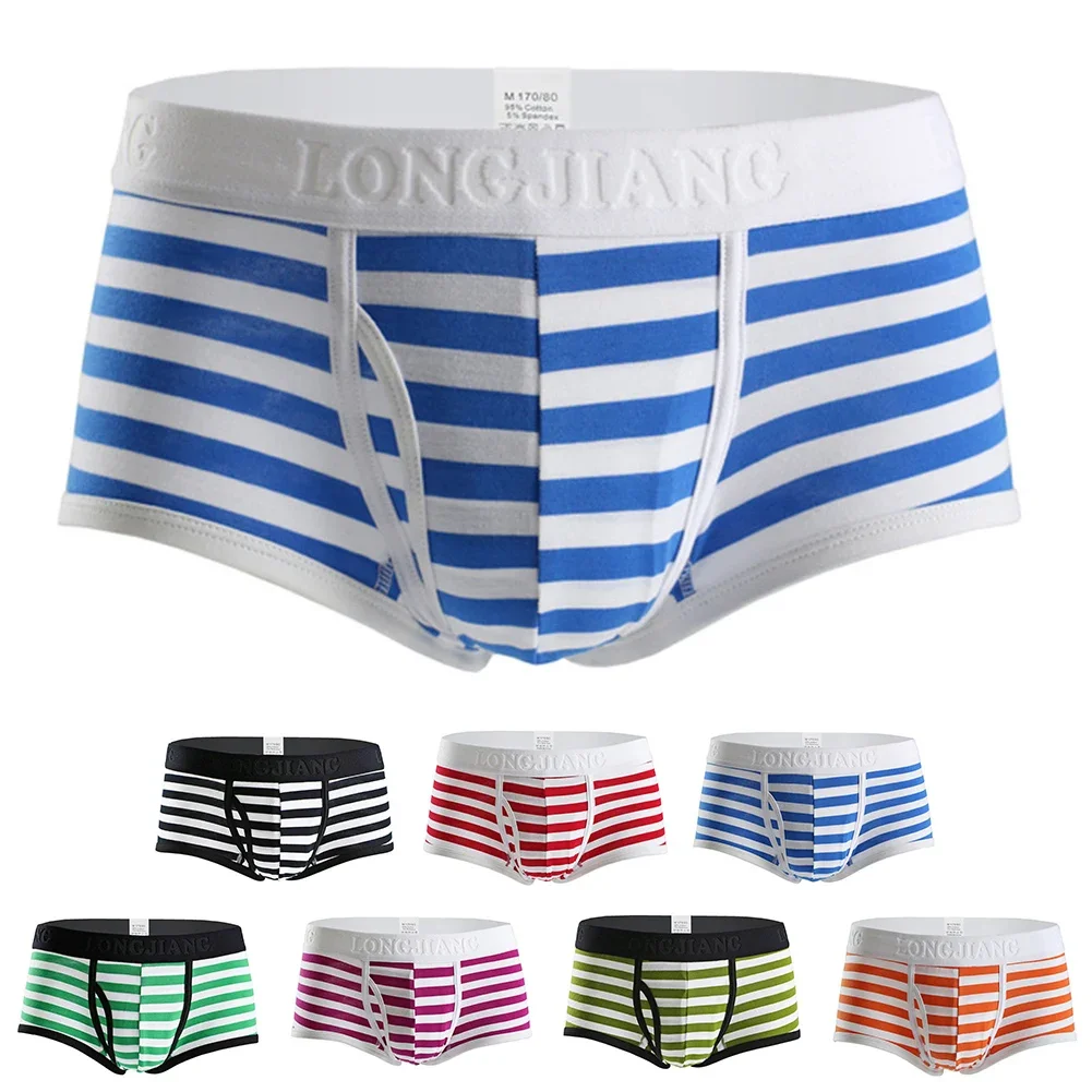 Mens Cotton Brazilian Underwear Boxer Briefs Casual Breathable Sports Stripes Sexy Lingerie Comfortable Simple Men's Clothing
Mens Cotton Brazilian Underwear Boxer Briefs Casual Breathable Sports Stripes Sexy Lingerie Comfortable Simple Men's Clothing