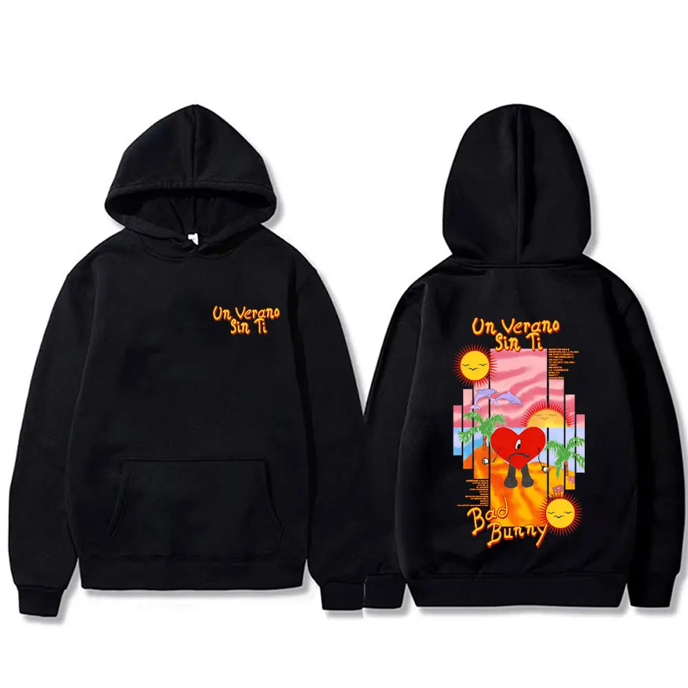Rapper Bad Bunny Un Verano Sin Ti Graphic Hoodie Men Women Fashion Hip Hop Oversized Sweatshirt Unisex Fleece Cotton Pullover
Rapper Bad Bunny Un Verano Sin Ti Graphic Hoodie Men Women Fashion Hip Hop Oversized Sweatshirt Unisex Fleece Cotton Pullover
