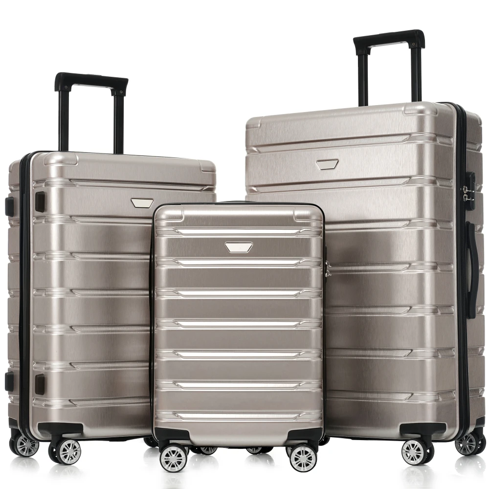 Hardshell Luggage Set 3 Piece Durable ABS+PC Travel Suitcase with Spinner Wheels for Men Women (20/24/28 Inch)
Hardshell Luggage Set 3 Piece Durable ABS+PC Travel Suitcase with Spinner Wheels for Men Women (20/24/28 Inch)