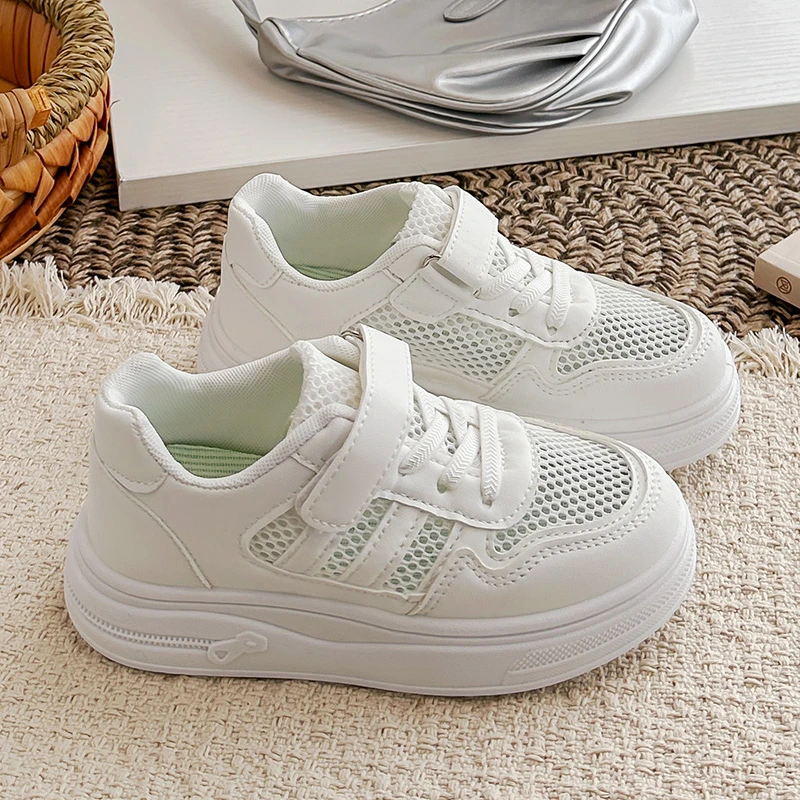 Summer Breathable Mesh Kids White Shoes Students Campus Casual Sneakers
Summer Breathable Mesh Kids White Shoes Students Campus Casual Sneakers