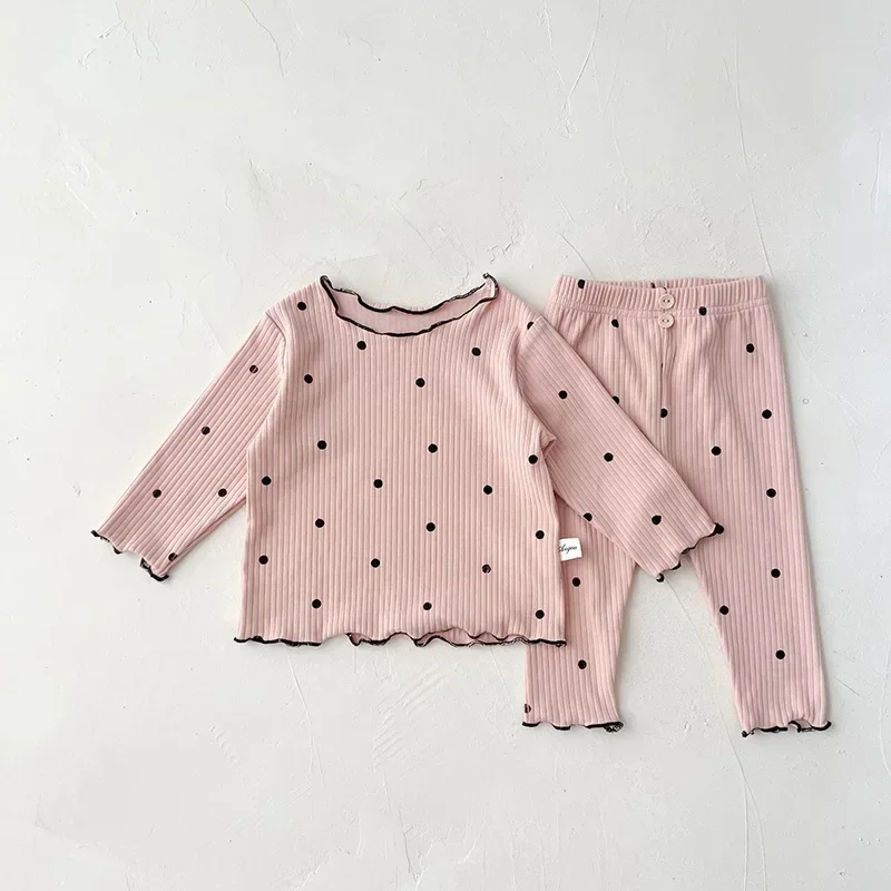 MILANCEL 2024 Spring Baby Set Dot Print Infant Girls Sleeper Wear Babe Indoor Suit
MILANCEL 2024 Spring Baby Set Dot Print Infant Girls Sleeper Wear Babe Indoor Suit