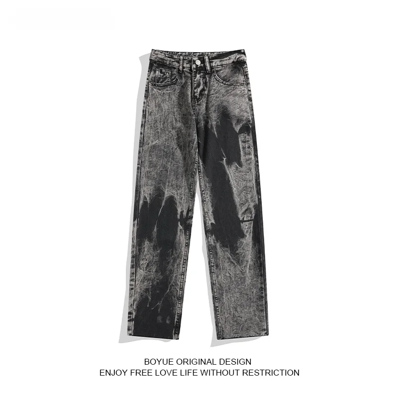 Boyue Heavy Industry Vintage Wa adient Jeans Youth Straight Leg High Street Personali Casual Wear Resistant Long Pants
Boyue Heavy Industry Vintage Wa adient Jeans Youth Straight Leg High Street Personali Casual Wear Resistant Long Pants