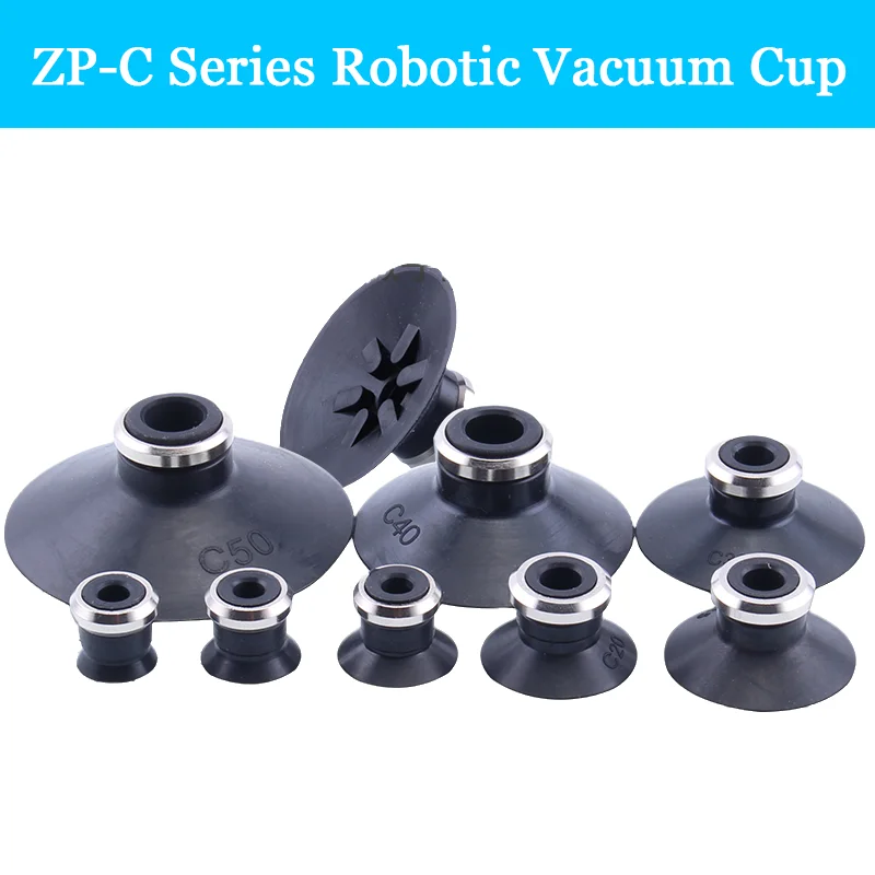 5 Pcs/Pack Robotic Arm Vacuum Suction Cup Black Nitrile Rubber Material Zp-C Needs to Be Used with Buckles
5 Pcs/Pack Robotic Arm Vacuum Suction Cup Black Nitrile Rubber Material Zp-C Needs to Be Used with Buckles