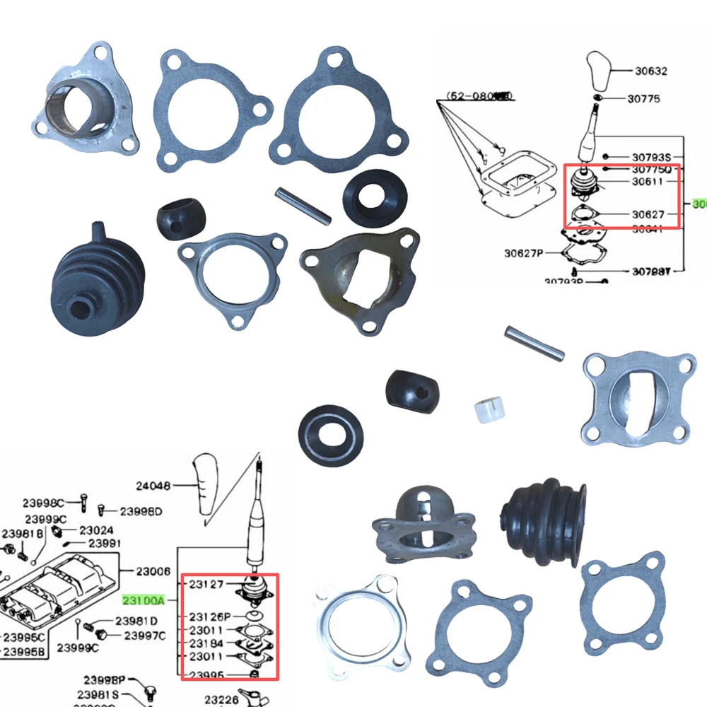 M/T Gearshift Lever Repair Gasket Kit for Mitsubishi Pajero Montero 1990-2004 V23 V24 V45 V43 V46 MD701605 MR110456 MD739288
M/T Gearshift Lever Repair Gasket Kit for Mitsubishi Pajero Montero 1990-2004 V23 V24 V45 V43 V46 MD701605 MR110456 MD739288