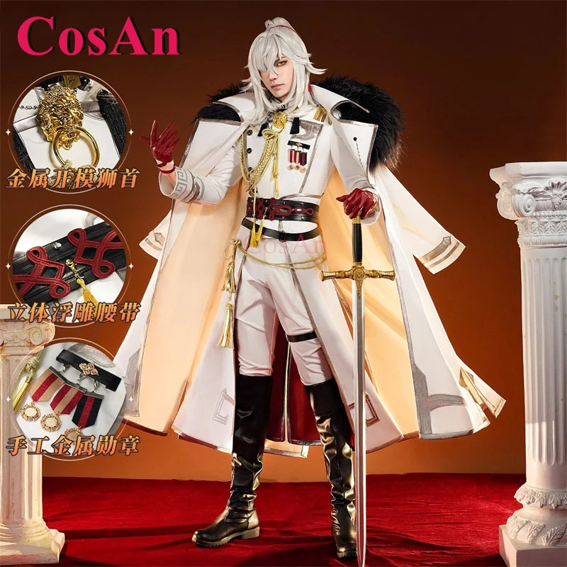 CosAn Anime Game Honkai: Star Rail Jing Yuan Cosplay Costumes Handsome Military Uniforms Halloween Party Role Play Clothing S-XL
CosAn Anime Game Honkai: Star Rail Jing Yuan Cosplay Costumes Handsome Military Uniforms Halloween Party Role Play Clothing S-XL