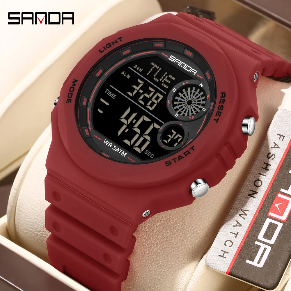 SANDA Digital Watch Men Brand Waterproof Sport Night Glow Large Screen Wrist Watch Multifunction Man
SANDA Digital Watch Men Brand Waterproof Sport Night Glow Large Screen Wrist Watch Multifunction Man