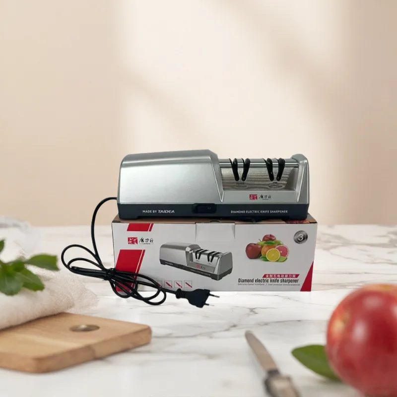 TAIDEA EU Plug Electric Knife Sharpener, 18W Power, 360/600# Grit Sharpening Stone, Professional Kitchen Grindstone Polisher
TAIDEA EU Plug Electric Knife Sharpener, 18W Power, 360/600# Grit Sharpening Stone, Professional Kitchen Grindstone Polisher