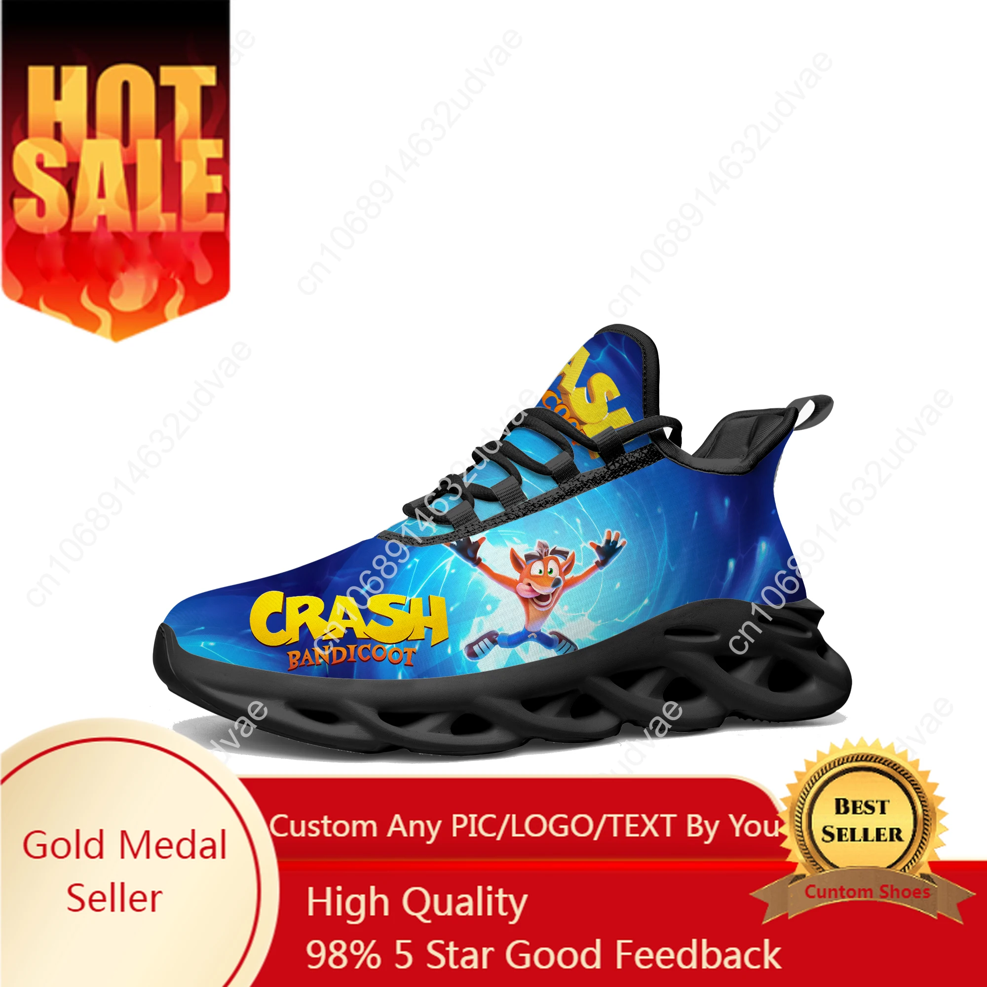 Crash Bandicoot Flats Sneakers Mens Womens Teenager Sports Running Shoes High Quality Cowboy Custom Lace Up Mesh Footwear
Crash Bandicoot Flats Sneakers Mens Womens Teenager Sports Running Shoes High Quality Cowboy Custom Lace Up Mesh Footwear