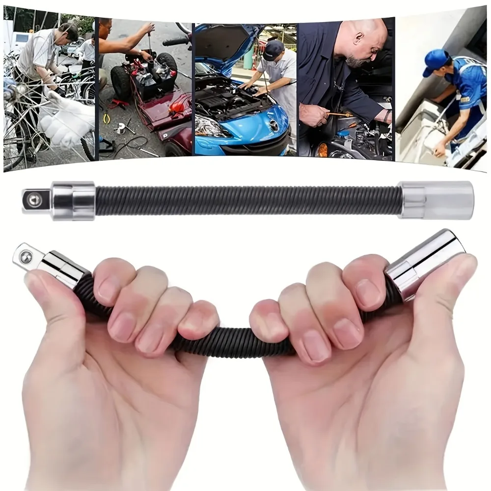 Electric Wrench Elastic Adapter Universal Soft Shaft Fast Ratchet Wrenches Hand Spring Extension Relay Rod Sleeve
Electric Wrench Elastic Adapter Universal Soft Shaft Fast Ratchet Wrenches Hand Spring Extension Relay Rod Sleeve