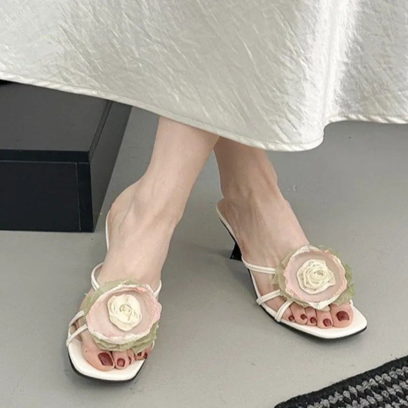 Sexy Square Toe Female Slippers High Heels Rose Women's Shoes 2026 New Outdoor Summer Slides Women Slippers
Sexy Square Toe Female Slippers High Heels Rose Women's Shoes 2026 New Outdoor Summer Slides Women Slippers