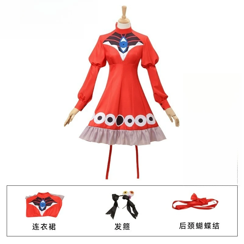 Cosplay Red Magic Eye Cosplay Costume Dress Props Set Halloween Carnival Lolita Sweet Women's Uniform
Cosplay Red Magic Eye Cosplay Costume Dress Props Set Halloween Carnival Lolita Sweet Women's Uniform