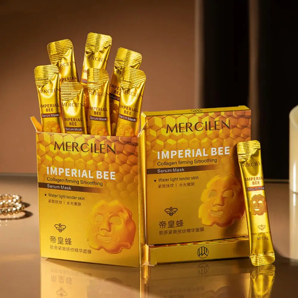 10pcs Mercilen Imperial Bee Peeling Facial Mask Anti Wrinkle Moisturizing Hydrating Honey Collagen Peel-Off Face Tearing Mask
10pcs Mercilen Imperial Bee Peeling Facial Mask Anti Wrinkle Moisturizing Hydrating Honey Collagen Peel-Off Face Tearing Mask