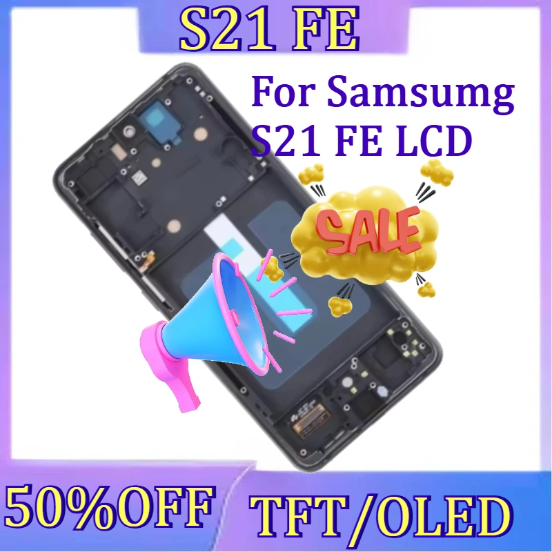 For Samsumg S21 FE LCD New TFT/OLED For Samsung Galaxy S21FE 5G LCD Display Touch Screen Digitizer with Frame
For Samsumg S21 FE LCD New TFT/OLED For Samsung Galaxy S21FE 5G LCD Display Touch Screen Digitizer with Frame