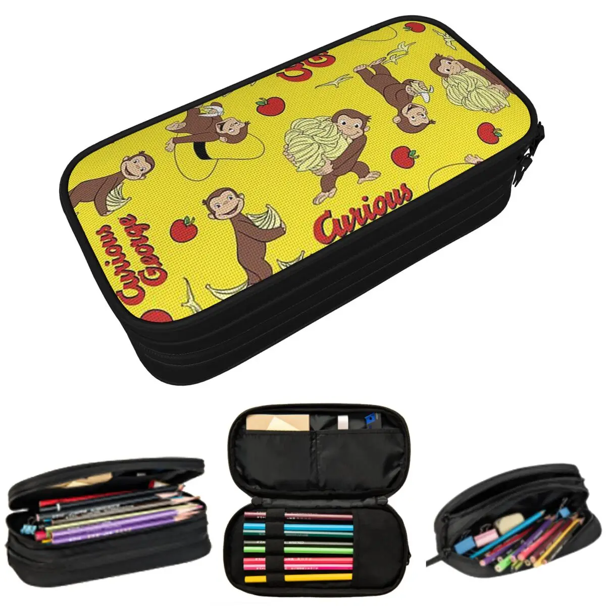 Cartoon Curious George Monkey Anime Pencil Case for Boy Girl School Pen Box Pencil Bag Stationery Supplies Pen Holder Bag
Cartoon Curious George Monkey Anime Pencil Case for Boy Girl School Pen Box Pencil Bag Stationery Supplies Pen Holder Bag