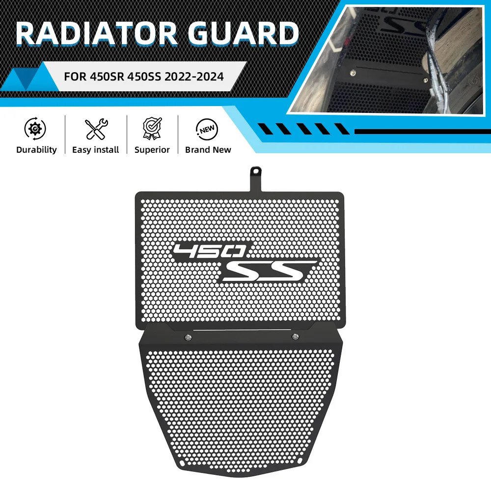 For CFMOTO CF MOTO 450SR 450SS 450 SR/SS 2023 2022 2024 Motorcycle Radiator Guard Oil Cooler Grill Guard Protection Cover Set
For CFMOTO CF MOTO 450SR 450SS 450 SR/SS 2023 2022 2024 Motorcycle Radiator Guard Oil Cooler Grill Guard Protection Cover Set