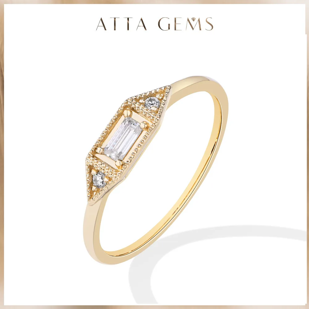 ATTAGEMS Light Luxury Moissanite Ring Solid 10k 14k 18k for Women Rectangle VVS1 Diamond for Engagement Wedding Jewelry Gift New
ATTAGEMS Light Luxury Moissanite Ring Solid 10k 14k 18k for Women Rectangle VVS1 Diamond for Engagement Wedding Jewelry Gift New